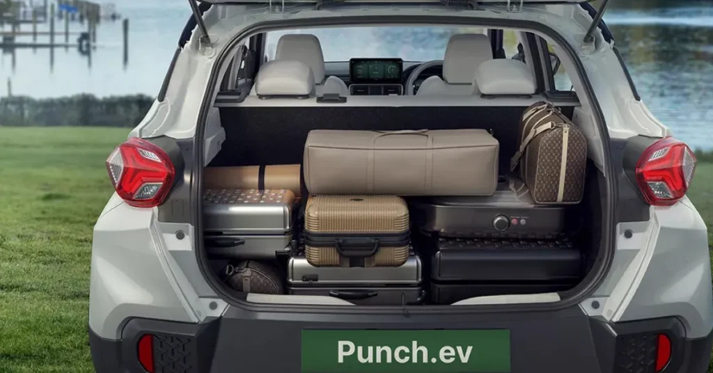 tata punch ev bootspace