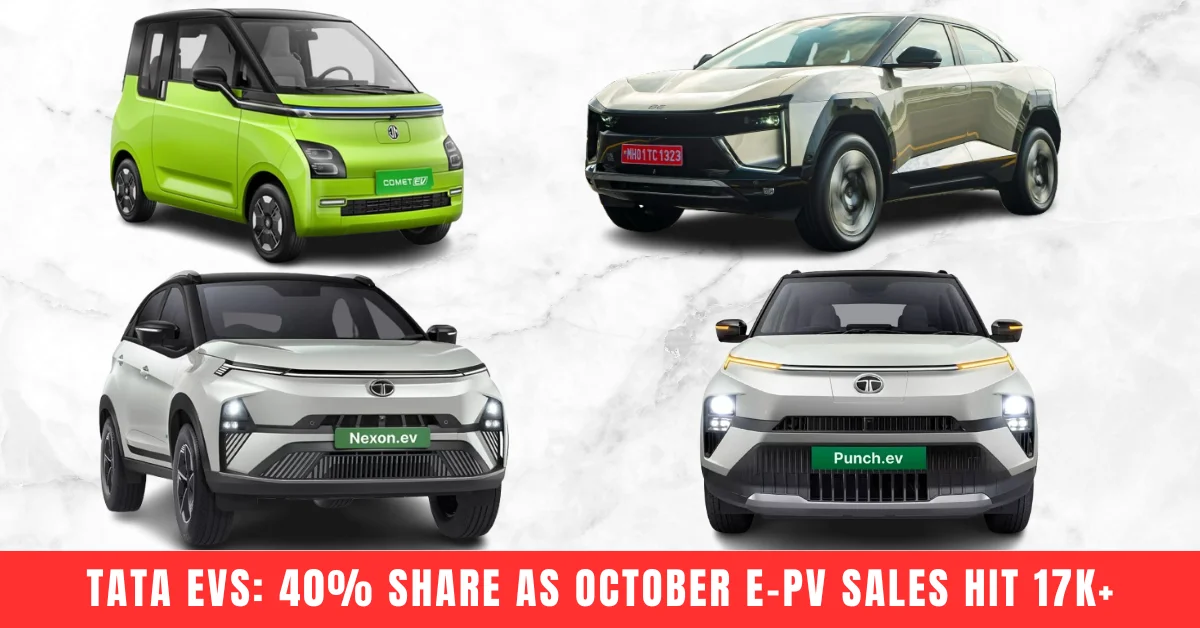 Tata Motors EV Sales October 2025