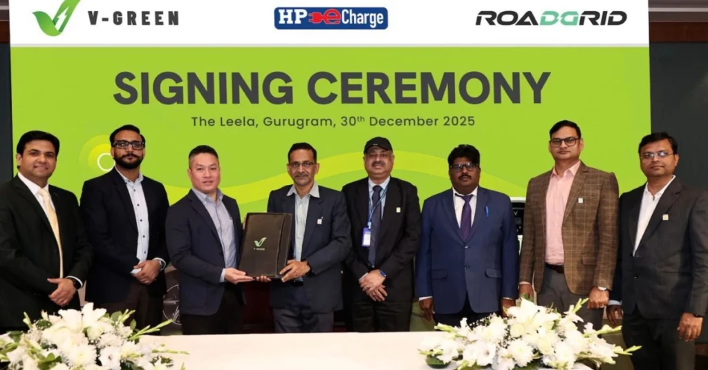 V-GREEN Partners with HPCL to Expand EV Charging Network