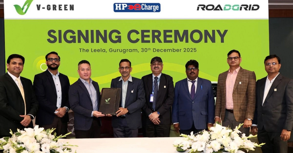 V-GREEN Partners with HPCL to Expand EV Charging Network